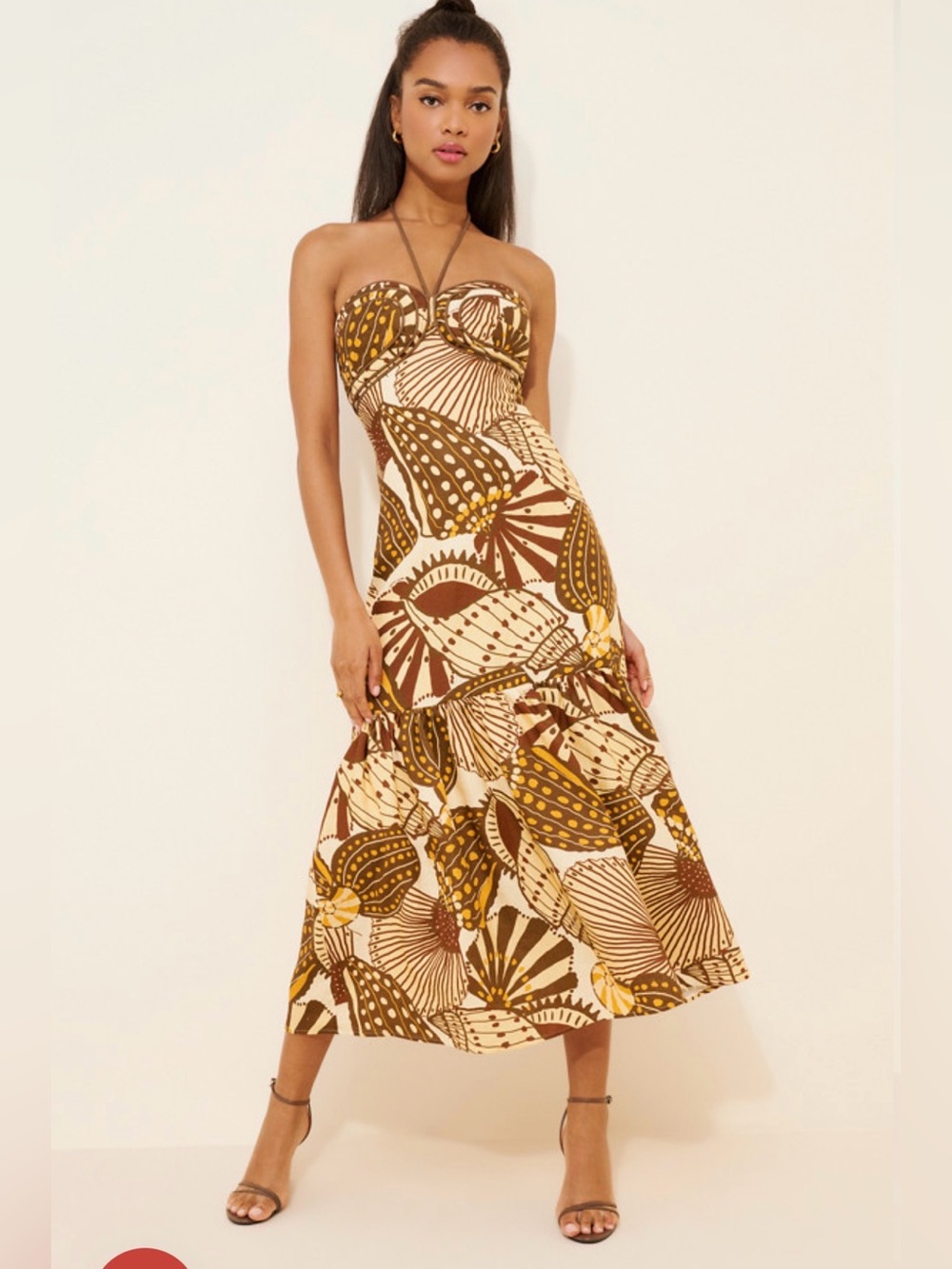 Farm Rio Shell Sleeveless Maxi Dress